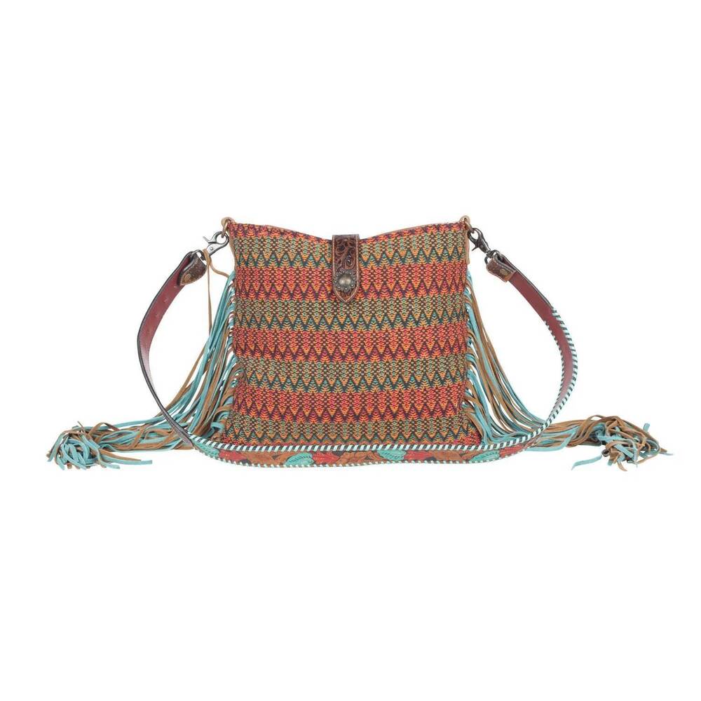 NEW MYRA BAG women's cornelian flames tooled bag in multicolor